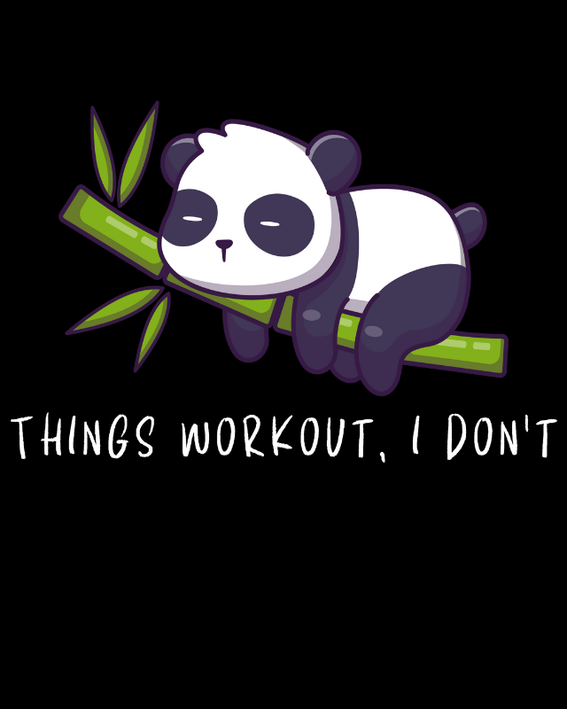 Men's Black Things Workout I Don't Graphic Oversized T-Shirt, REGULAR TSHIRT
