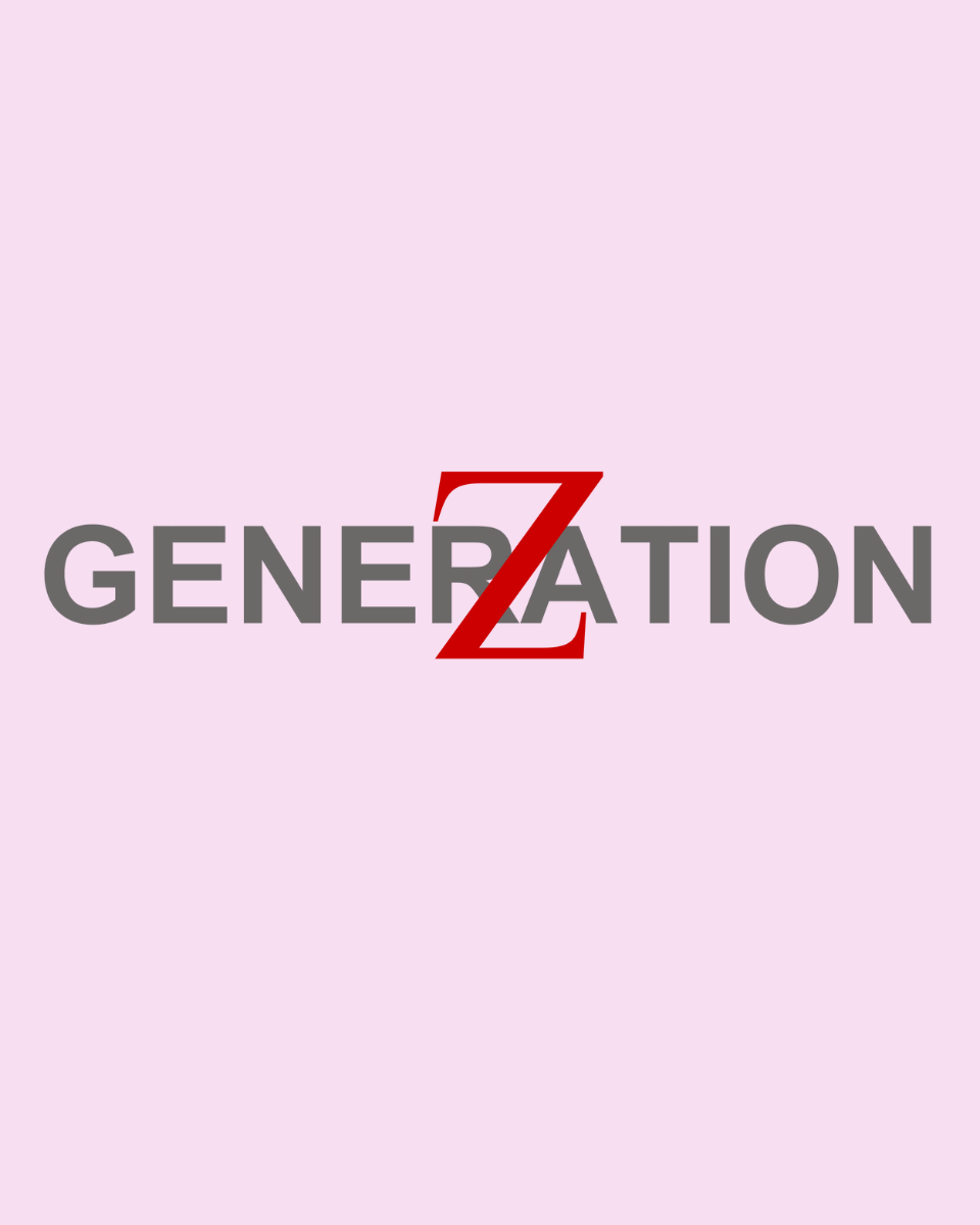 Men's Pink Generation-Z Typography Printed T-Shirt