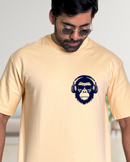 Men's Gorilla Take It Easy Graphic Oversized T-Shirt